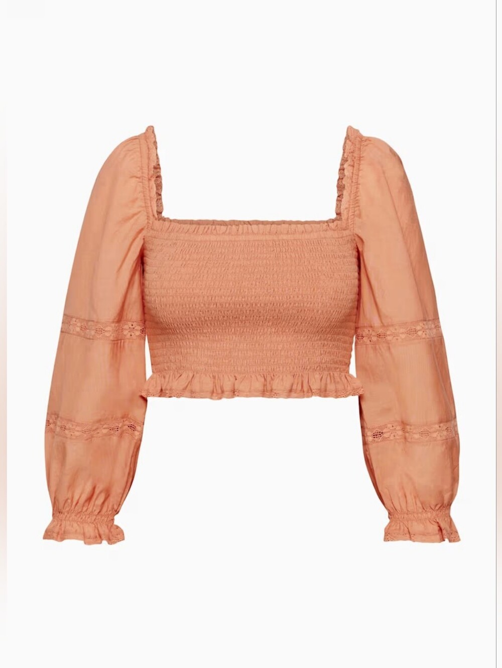 Aritzia Wilfred Soiree Smocked Bodice  Blouse Size XS